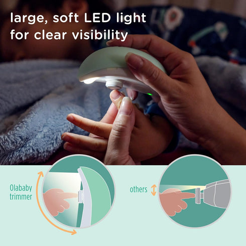 Trimmer Set Olababy Rechargeable Electric Baby Nail | Newborn Nail Clipper | Electronic File for Babies |