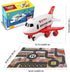Dwi Dowellin Airplane Toy with Fire Truck Cars and Play Mat - Lights and Sounds for 3+ Years Old