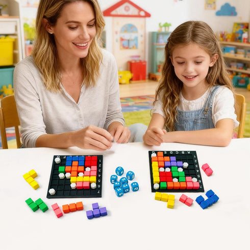 2.0 10,000,000+ 5+ STEM Puzzle Game The Brain Square with Solutions Pattern Matching Blocks Brain Teaser Toy Roll Dice