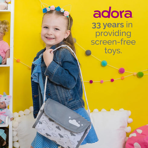 Set Adora Twinkle Stars Doll Diaper Bag - Fun and Functional