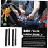 3pcs Baby Safety Belt Harness for High Chair, Baby Chair Straps, Kids Belt Sashes, Polyester Seat Essentials