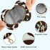 Wajiw Pacifier Storage Case for Travel, Round Pacifier Case with Zipper & Hook Buckle, Pacifier Storage Bag for Mom