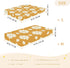 JUNZAN 52x28 Geometry Florals Baby Crib Sheets Cotton Fitted Crib Sheets for Boys Girls Standard Toldder Bed Mattress