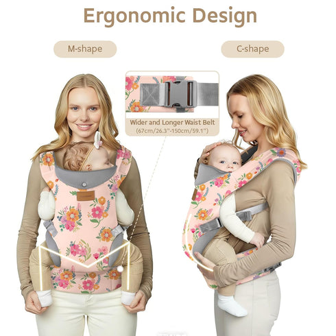 7-33 Lbs, Cozy (4-36 YooxArmor Baby Carrier, Ergonomic Adjustable Toddler Carriers for Lightweight Infant Carrier