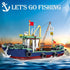 Fishing Boat Building Blocks Sets, 582 PCS City Marine Theme Model Kit for Ocean Exploration and Sea Fishing Lovers