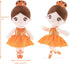 14 Inches Gloveleya Baby Girl Gifts Dolls Soft Plush Toy Ballet Girl Doll Orange with Gift Box