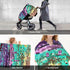 Hcpwzrf Decorative Mosaic Purple and Teal Baby Car Seat Cover & Nursing Cover - Breathable Stretch Multi-Use Cover