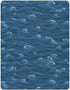 Dussdil 52 28 Dark Navy Blue Ocean Waves Crib Sheet for Girls Boys Baby Toddler Bed Mattress Sheets Babies Fitted Crib