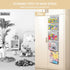 4 Closet Woodoulogy Hanging Toy Storage over Door, Block Stuffed Animal Organizer Idea with Removable Case Bag, Bi-Fold
