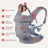 4-in-1 832 lbs 3D YOU+ME Lightweight Baby Carrier Newborn to Toddler Certified Hip Healthy, Hands Free Baby Chest