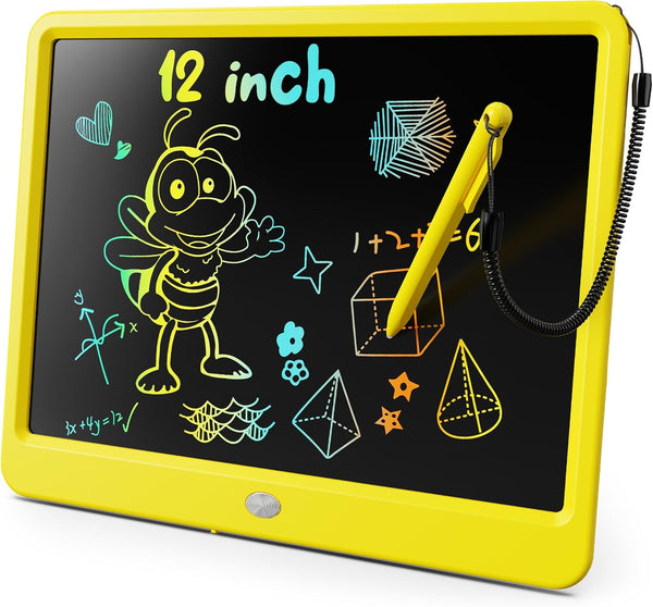 KOKODI LCD Writing Tablet, 12 Inch Colorful Toddler Doodle Board Drawing Tablet,