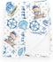 Wicbfdfv Cute Nautical Sailor Bears Lighthouse Ship Baby Blankets for Boy Girl Anchors