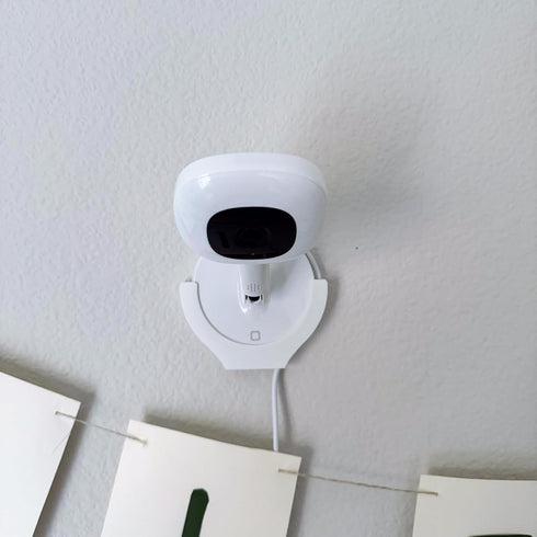 Wall Mount for Nanit Pro Flex Stand, Portable Device Mount, Easy Insert and Removal, Low Profile, Made in USA, White
