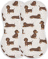 Qinllo 2 Pack Muslin Burp Cloths Dachshund Dogs Cute Cotton Baby Burp Cloths