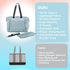 Dikaslon Diaper Bag Tote, Large Travel diaper tote for Mom and Dad, Multifunction baby tote bag for Boys and Girls