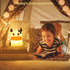 AVEKI Night Light for Kids, Portable Tap Control Rechargeable Color Changing Lamp, Remote Control Cute Cow Night Lamp