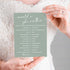 Bridal Shower Games Cards, 25Pcs Prefilled Engagement Party Games for Guests, Minimalist Green Wedding Supplies - C19