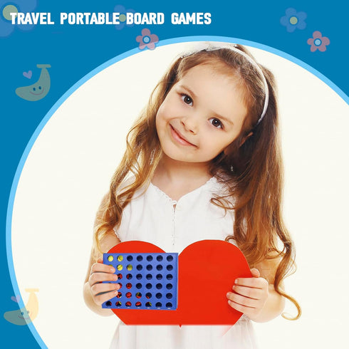 Mini 4 in a Row Connect Game Travel Board Game (Small) 7x4.8 Inch