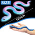 12PCS 3D 12in 3D 3D Ivrmtal Printed Snake Toys, Flexible Printed Animals for Easter Eggs Filled Easter Basket Stuffers