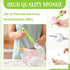 22 Pcs Sponge Bottle Nipple Brushes Set, Includes 12 Pcs Bottle Sponge Brush Heads and 6 Interchangeable Nipple Brushes