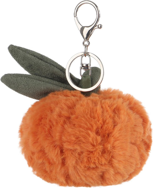 Apricot Lamb Orange Cute Keychain, Soft Plush Stuffed Toys for Kids’ Backpack, Purse