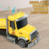 27" 3 4 5 6 Dwi Dowellin Large Friction Powered Tow Truck Toy with Car and Helicopter,Semi Truck Toys for Years Old
