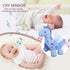 wiqins Baby Sleep Soother Cry Sensor Dinosaur Night Light Projector Baby Sound Machine Plush Stuffed Animal Toys