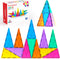 Magnetic Tiles Building Block Set: 16PCS Isosceles Triangle Expansion Pack Construction Building