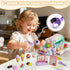3 4 5 6 Counter Playset 3 4 5 6 Ice Cream Toy for Year Old Girls, Play Ice Cream Shop for Kids, Ice Scoop, Play Casiher