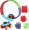 Car and Flexible Track Playset for Kids 3-11 Years Old, Engineering Road Race Tracks Toys for Boys and Girls