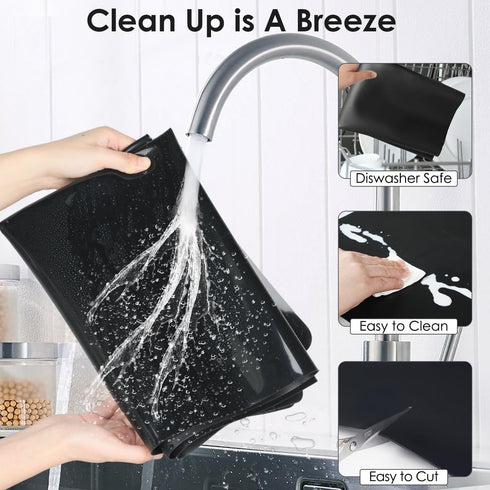 31.5x23.6 Counter, Extra Large Silicone Mat, Large Silicone Placemats for Kids, Heat Resistant Mat for Kitchen Non