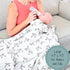 100% 6 47"x 47", LollyBanks Muslin Baby Blanket Organic Cotton, Muslin Quilt Lightweight, Toddler Blanket for Boys