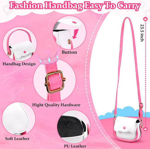 Set 3 4 5 6 7 3-5 4-5 6-8 GJZZ Play Purse for Little Girls Toys - Toddler Purse Pretend Play Makeup Toys for Year Old