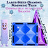 102pcs Frozen 3D 4 3 5 6 7 8 Little Pi Princess Castle Magnetic Tiles Building Blocks - Diamond Blocks, STEM