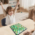 Set, Set (11.2 inch 11.2 inch) KIDAMI Magnetic Snakes and Ladders Board Game Folding Portable Design, Family Travel