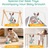0-12 Baby Hanging Toys Months - Interactive Stroller & Car Seat Toy with Jingle Sounds, Clinking Rings & Detachable