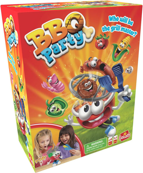 Goliath BBQ Party Game, Put Food on the Grill Before It Pops, No Reading or Batteries Required, 2-4 Players