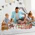 Playset, NUOBESTY Cowboys and Indians Plastic Figures Wild West Cowboys and Indians Models for Miniature Sandbox