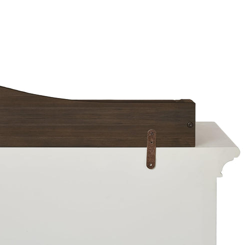 Evolur Universal Changing Tray - Elegant and Sturdy in Antique Brown