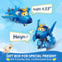Super Wings Transformer Toys, 5" Jerome Airplane Toys, 2-in-1 Mode Rescue Bots Action Figure, Fun Toy Plane Vehicle for