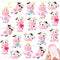 Jenaai 36 Pcs Cute Rubber Cows Bulk Squeak Floating Cow for Kids
