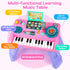 1-3 6-9-12-18 1 0-2 Baby DJ Table for Toddlers with Music & Light, Musical Baby Piano Toys Months Toddler Activity