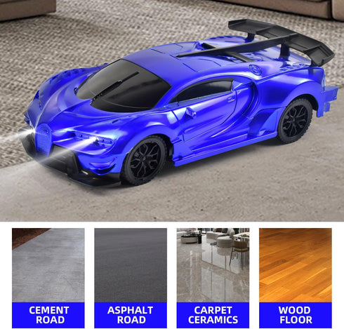 Remote Control Car Toys - RC Toys for 3+ Years Old Boy and Girl Gift (Blue)