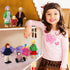 Wooden Dollhouse Family Set of 7, Mini Figures for Pretend Play, Classic Doll House Accessories for Kids & Toddlers
