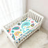 CZXW 52" 28" Cute Paisley and Flowers Crib Sheets Fitted x Natural Cotton Soft & Breathable for Baby Crib Mattress