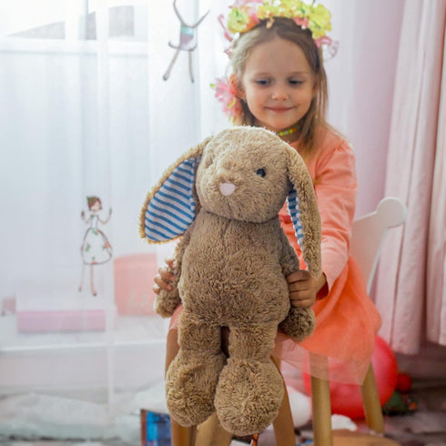 Rabbit Bunny Stuffed Animals Plush Toys - Birthday, Bedtime, Christmas, Easter Gifts for Kids Boys Girls
