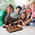 12 2 Juegoal Shut The Box Wooden Board Dice Game with Numbers and Lid for Kids Adults Families, Players and Up