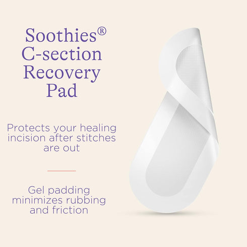 Lansinoh C-Section Recovery Pads, 4 Sterilized Postpartum Essentials for Cooling Relief, C Section Must Haves