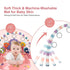 GUGUKUKU Tummy 0 3 6 9 12 Baby Gym Play Mat, Piano Kick and Play Lights and Music Time Toys Infant Musical Activity Gym