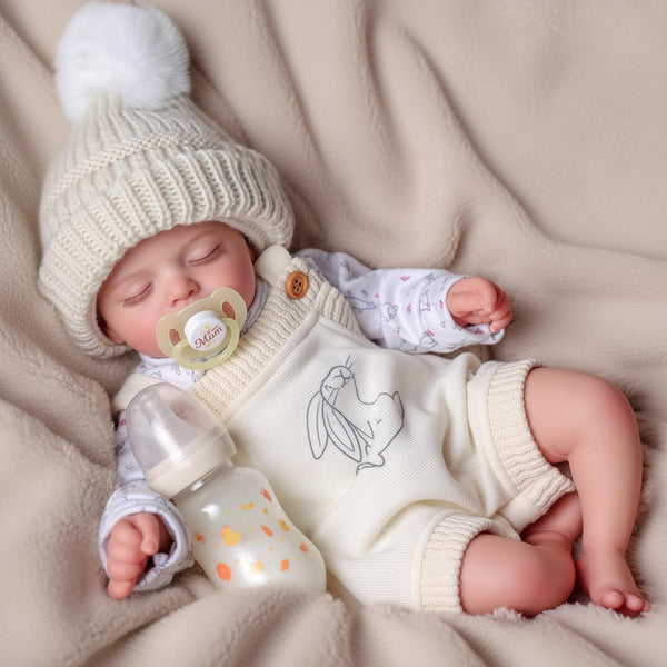 BABESIDE 20 Inches Reborn Baby Doll Girl, Realistic Sleeping Newborn with Cloth